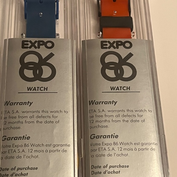 Vintage Men's Expo '86 Swatch Watch | NWT | Blue, Red - Picture 3 of 6